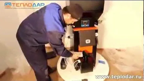 Сборка автоматической пеллетной горелки АПГ 25 котел Куппер